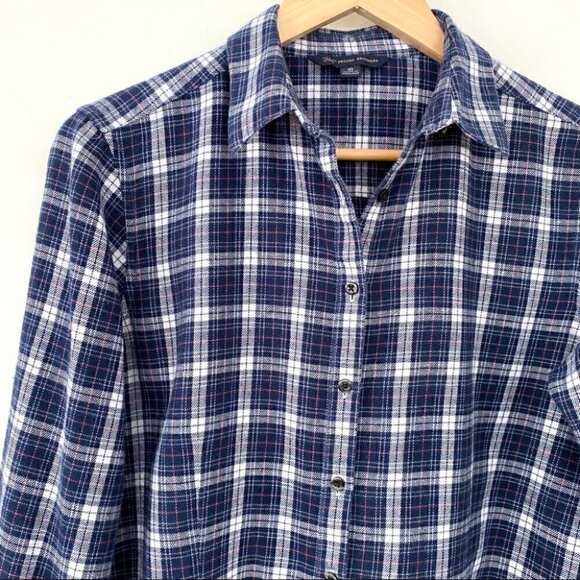 Brooks Brothers ๐ฏ cotton flannel button down plaid shirt - Picture 2 of 6